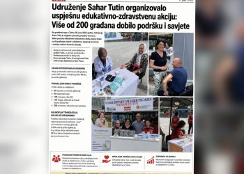 Udruženje Sahar Tutin organizovalo uspješnu edukativno-zdravstvenu akciju: Više od 200 građana dobilo podršku i savjete