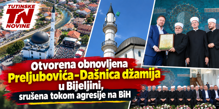 Otvorena obnovljena Preljubovića–Dašnica džamija u Bijeljini, srušena tokom agresije na BiH