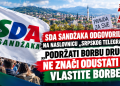 SDA Sandžaka odgovorila na naslovnicu „Srpskog telegrafa“: „Podržati borbu drugih ne znači odustati od vlastite borbe“