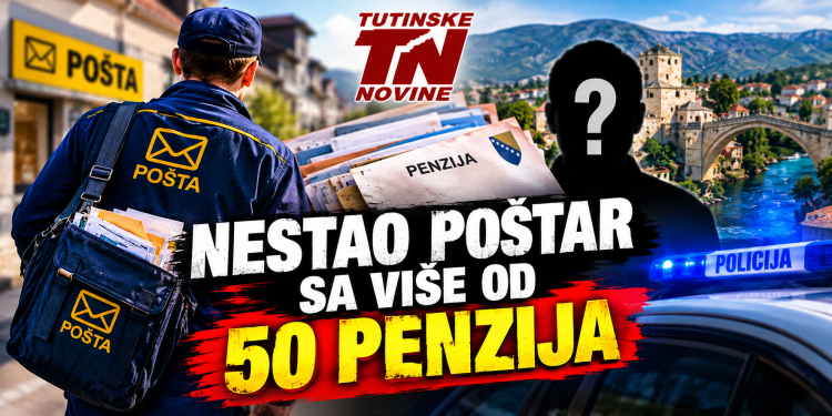 NESTAO POŠTAR SA VIŠE OD 50 PENZIJA: Policija traga za 31-godišnjakom iz Čapljine
