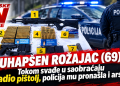 Uhapšen Rožajac (69): Tokom svađe u saobraćaju izvadio pištolj, policija mu pronašla i arsenal