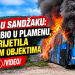 Drama u Sandžaku: Autobus bio u plamenu, vatra prijetila obližnjim objektima /VIDEO/