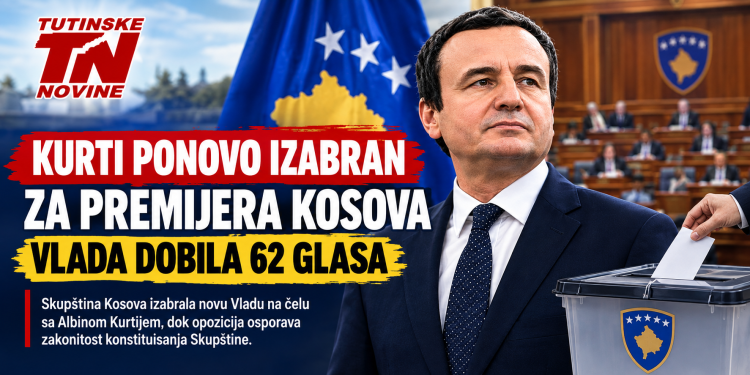 Kurti ponovo izabran za premijera Kosova: Vlada dobila 62 glasa
