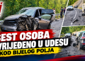 Šest osoba povrijeđeno u saobraćajnoj nesreći kod Bijelog Polja: Jedna zadobila teške povrede