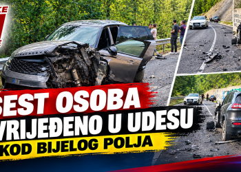Šest osoba povrijeđeno u saobraćajnoj nesreći kod Bijelog Polja: Jedna zadobila teške povrede