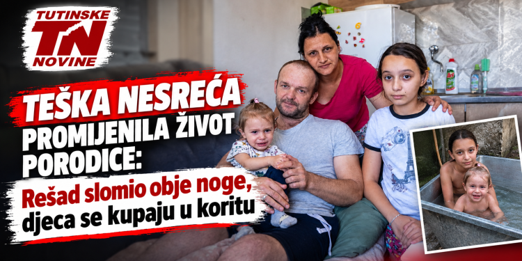 Teška nesreća promijenila život porodice Selimbašić: Rešad slomio obje noge, djeca se kupaju u koritu