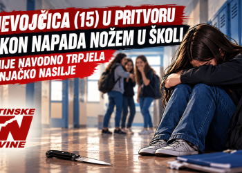 Djevojčica (15) u pritvoru nakon napada nožem u školi, ranije navodno trpjela vršnjačko nasilje