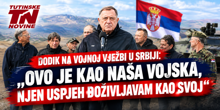 Dodik na vojnoj vježbi Srbije: „Ovo je kao naša vojska, njen uspjeh doživljavam kao svoj“