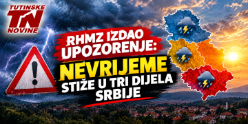 RHMZ izdao upozorenje: Nevrijeme stiže u tri dijela Srbije