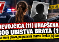 Djevojčica (11) uhapšena zbog ubistva brata (15): Pucala mu u glavu, pa pozvala mamu i rekla joj samo ovo