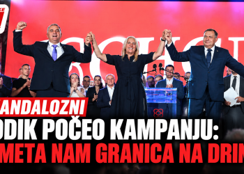 Skandalozni Dodik počeo kampanju: “Smeta nam granica na Drini”