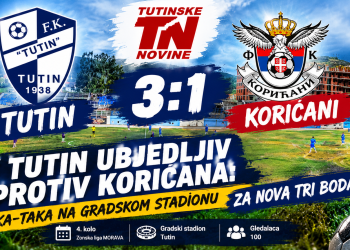 FK Tutin ubjedljiv protiv Korićana: Tika-taka na Gradskom stadionu za nova tri boda