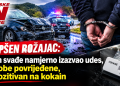Uhapšen Rožajac: Nakon svađe namjerno izazvao udes, tri osobe povrijeđene, bio pozitivan na kokain