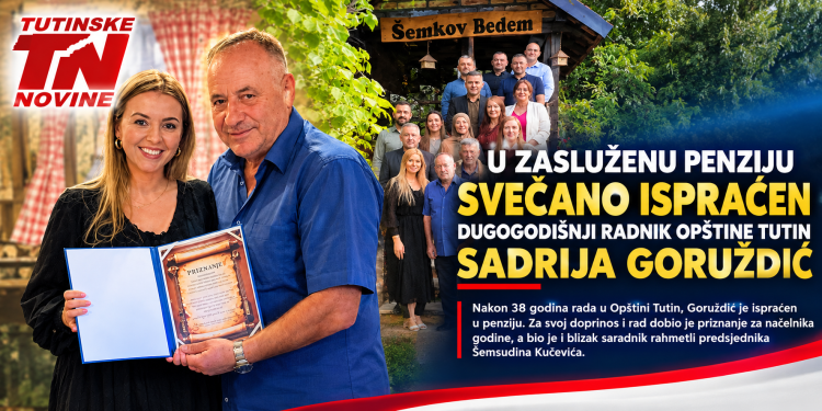 Sadrija Goruždić nakon 38 godina rada svečano ispraćen u penziju