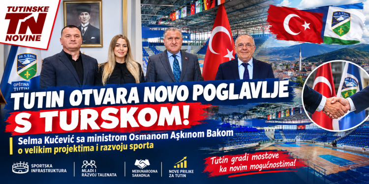 Predstavnici Tutina sa ministrom Osmanom Aşkınom Bakom o velikim projektima i razvoju sporta