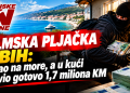 Filmska pljačka u BiH: Otišao na more, a u kući ostavio gotovo 1,7 miliona KM