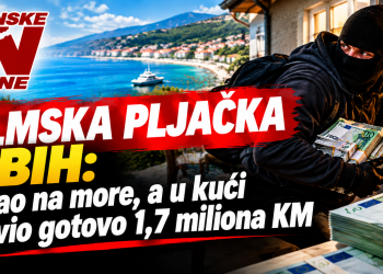 Filmska pljačka u BiH: Otišao na more, a u kući ostavio gotovo 1,7 miliona KM