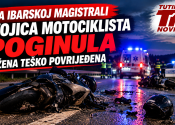 Tragedija na Ibarskoj magistrali: Dvojica motociklista poginula, žena teško povrijeđena