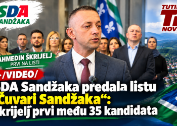 /VIDEO/ SDA Sandžaka predala listu „Čuvari Sandžaka“: Škrijelj prvi među 35 kandidata
