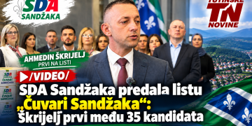 /VIDEO/ SDA Sandžaka predala listu „Čuvari Sandžaka“: Škrijelj prvi među 35 kandidata