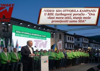 /VIDEO/ SDA OTVORILA KAMPANJU U BiH: Izetbegović poručio – „Ova vlast mora otići, stanje može promijeniti samo SDA“