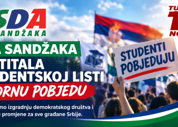 SDA Sandžaka čestitala Studentskoj listi izbornu pobjedu: „Očekujemo izgradnju demokratskog društva“