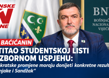 Fuad Baćićanin čestitao Studentskoj listi na izbornom uspjehu: Demokratske promjene moraju donijeti konkretne rezultate za Bošnjake i Sandžak