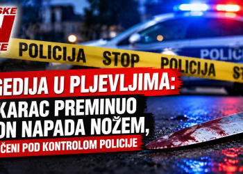 TRAGEDIJA U SANDŽAKU: Muškarac preminuo nakon napada nožem, osumnjičeni pod kontrolom policije