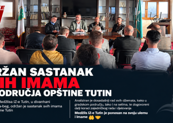 Održan sastanak svih imama sa područja opštine Tutin