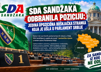 SDA Sandžaka odbranila poziciju: Jedina opoziciona bošnjačka stranka koja je ušla u Parlament Srbije